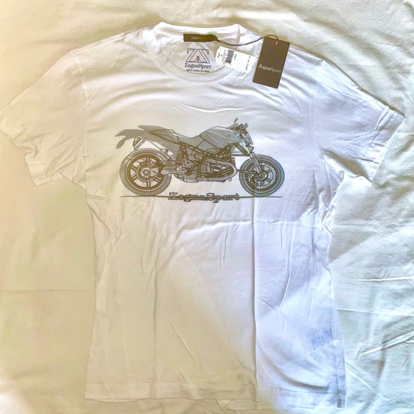 Zegna White Tee Shirt L - Picture 2 of 2
